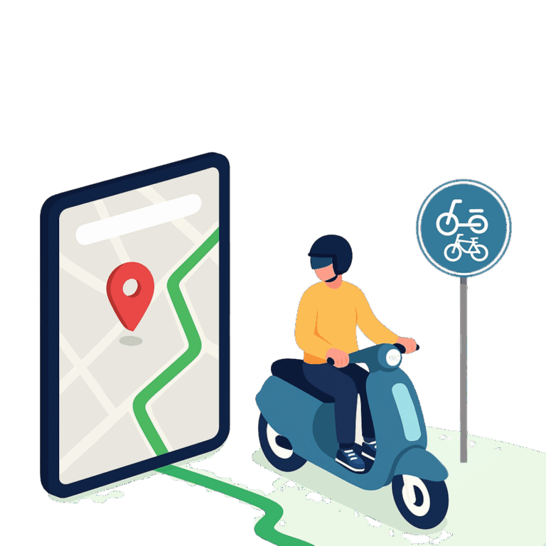 Scooter navigatie